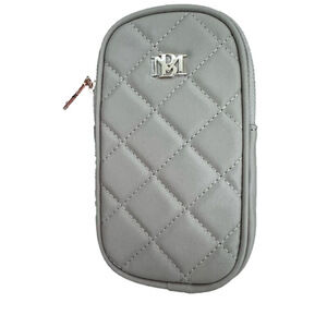 NWT Badgley Mischka Women's Beige Quilted Crossbody‎ Phone Bag